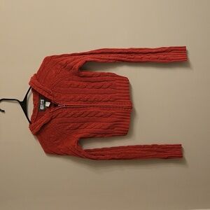 Aeropostale Hooded Cropped Sweater Jacket